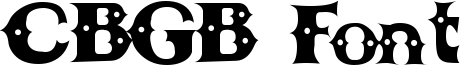 CBGB Font Font