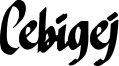 Cebigej Font
