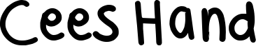Cees Hand Font