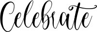 Celebrate Font