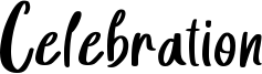 Celebration Font