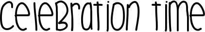 Celebration Time Font