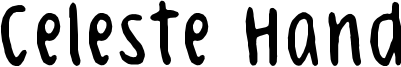 Celeste Hand Font