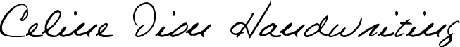 Celine Dion Handwriting Font