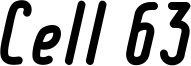 Cell 63 Font