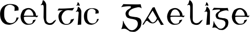 Celtic Gaelige Font