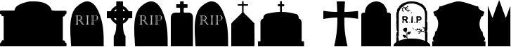 Cemetery Icons Font