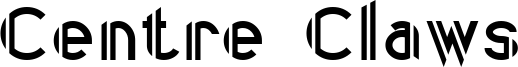 Centre Claws Font