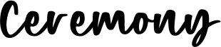 Ceremony Font
