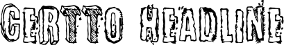 Certto Headline Font