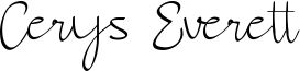 Cerys Everett Font