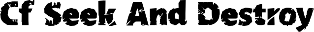 Cf Seek And Destroy Font