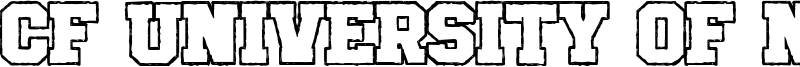 CF University Of Nowhere Font