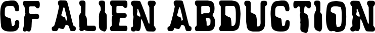 CF Alien Abduction Font