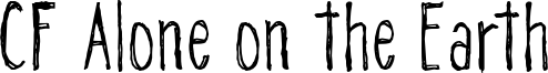 CF Alone on the Earth Font
