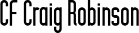 CF Craig Robinson Font