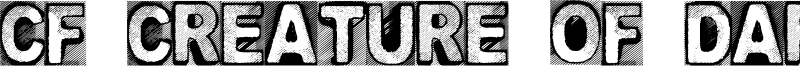 CF Creature of Darkness Font