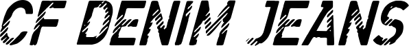 CF Denim Jeans Font
