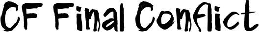 CF Final Conflict Font