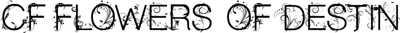 CF Flowers of Destiny Font