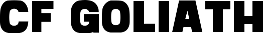 CF Goliath Font