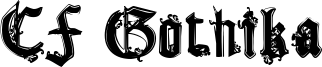 CF Gothika Font