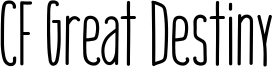 CF Great Destiny Font