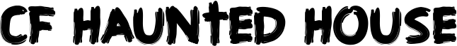 CF Haunted House Font