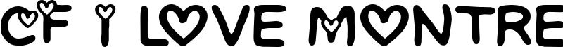 CF I love Montreal Font