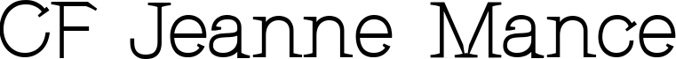 CF Jeanne Mance Font