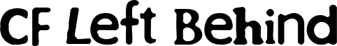 CF Left Behind Font