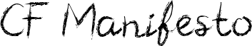 CF Manifesto Font