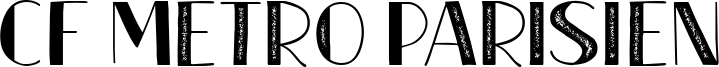 CF Metro Parisien Font