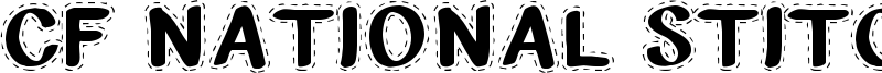CF National Stitches Font