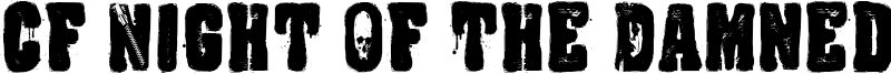 CF Night Of The Damned Font