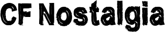 CF Nostalgia Font