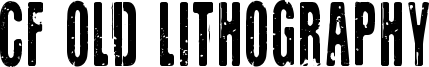 CF Old Lithography Font