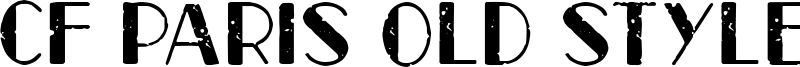 CF Paris Old Style Font