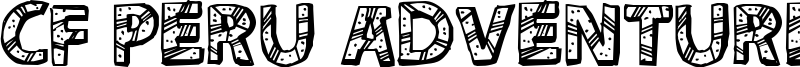CF Peru Adventure Font