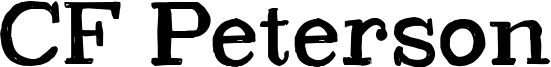 CF Peterson Font