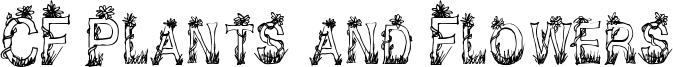 CF Plants and Flowers Font