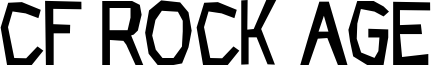 CF Rock Age Font