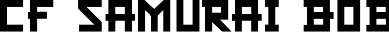 CF Samurai Bob Font