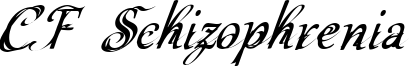 CF Schizophrenia Font
