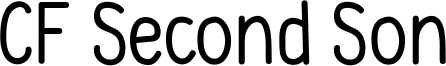 CF Second Son Font