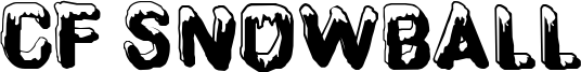 CF SnowBall Font