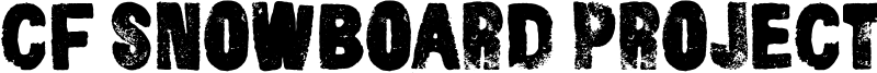 CF Snowboard Project Font