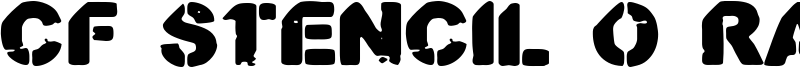 CF Stencil O Rama Stamp Font