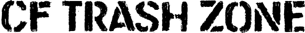 CF Trash Zone Font