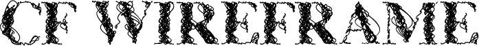 CF WireFrame Font